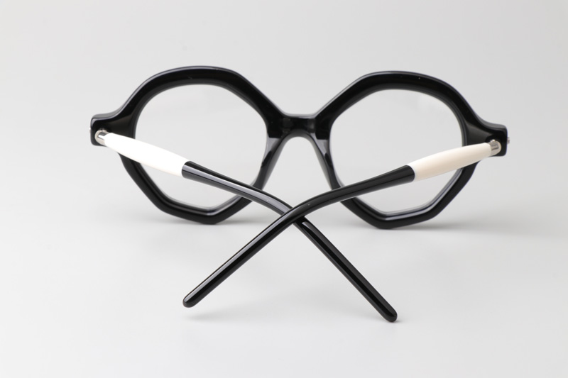 Maske P18 Eyeglasses Black White