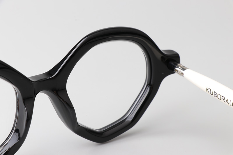 Maske P18 Eyeglasses Black White