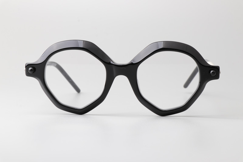 Maske P18 Eyeglasses Black White