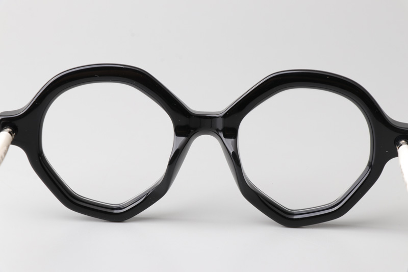 Maske P18 Eyeglasses Black White
