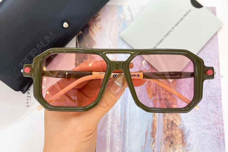 Maske P8 Sunglasses Green White Pink