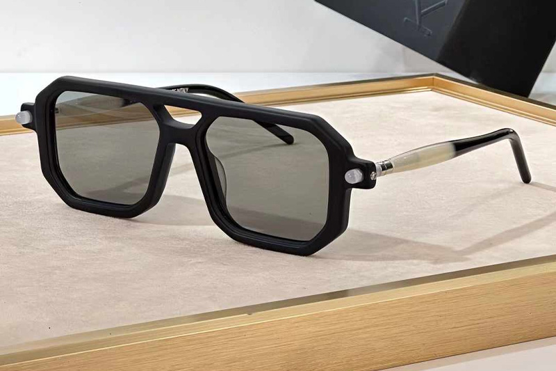Maske P8 Sunglasses Matte Black White Gray