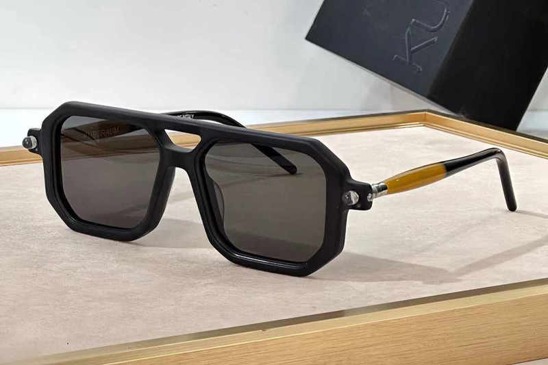Maske P8 Sunglasses Matte Black Yellow Gray