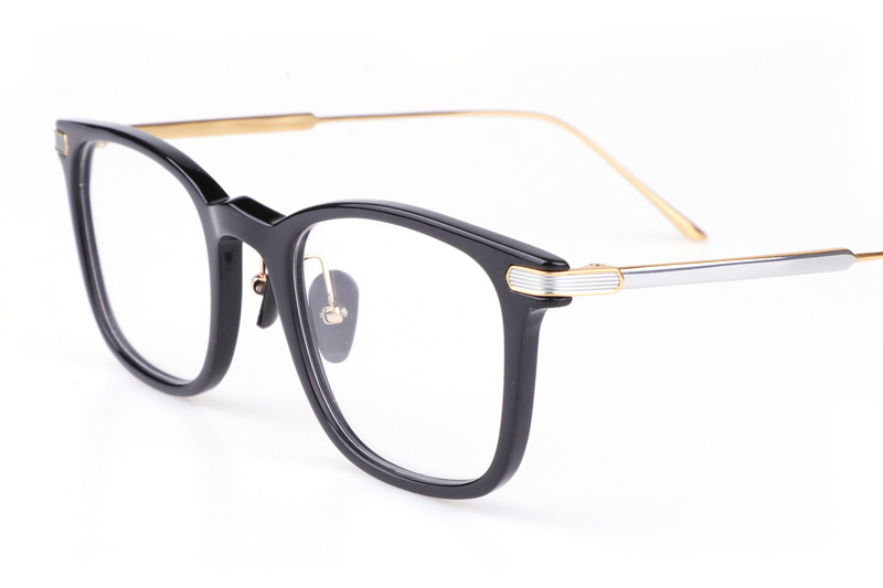 NJT2002 Eyeglasses Black Silver Gold