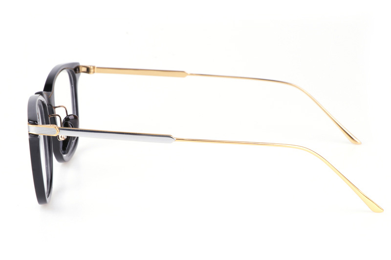 NJT2002 Eyeglasses Black Silver Gold