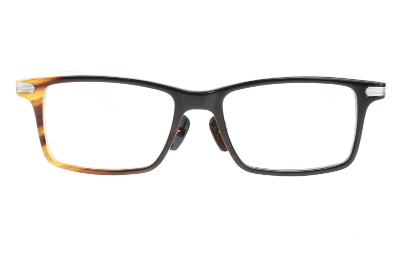 NJT2018 Eyeglasses Black Brown Silver