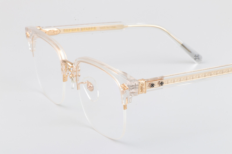 Neeners Eyeglasses Clear Gold