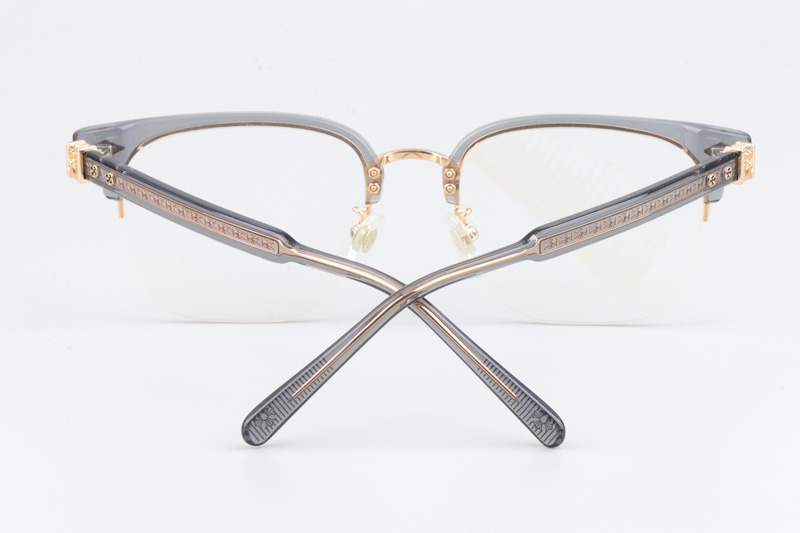 Neeners Eyeglasses Clear Gray Gold