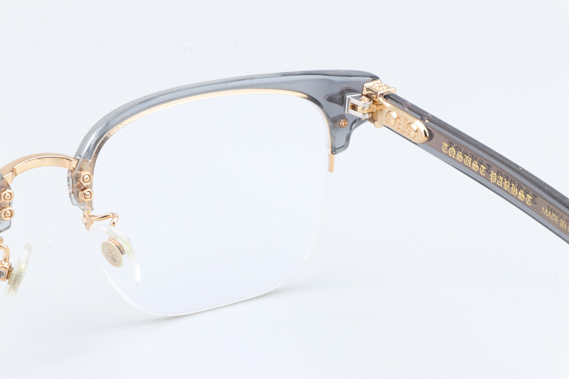 Neeners Eyeglasses Clear Gray Gold