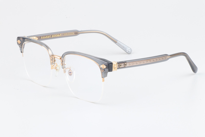 Neeners Eyeglasses Clear Gray Gold