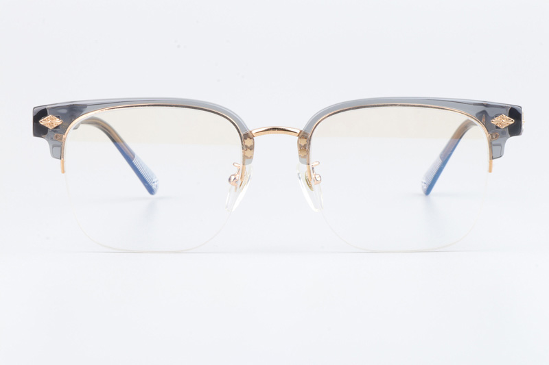 Neeners Eyeglasses Clear Gray Gold