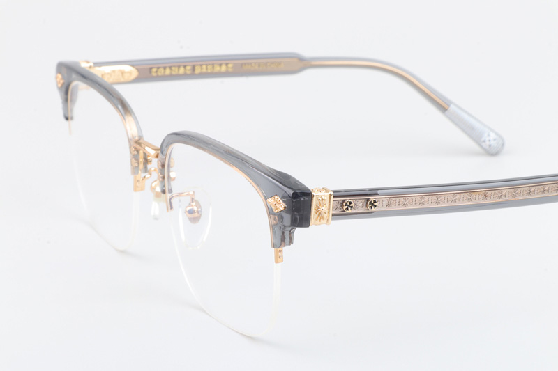 Neeners Eyeglasses Clear Gray Gold