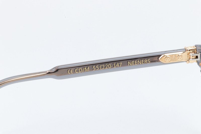 Neeners Eyeglasses Clear Gray Gold
