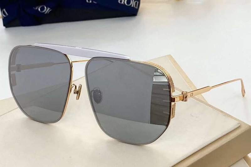 Neodior NU Sunglasses Gold Silver