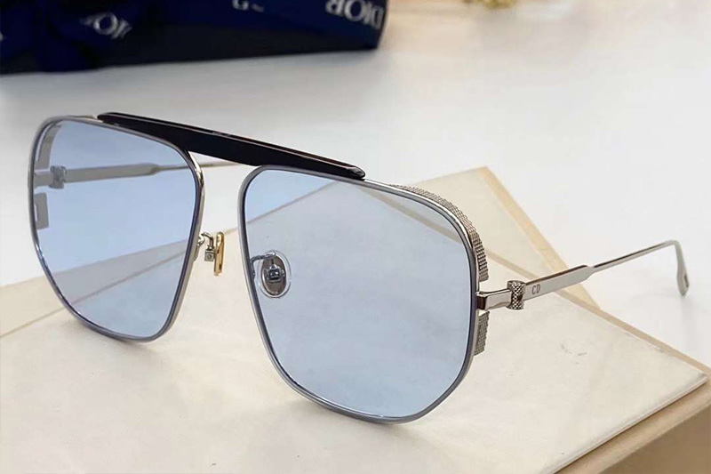 Neodior NU Sunglasses Silver Blue