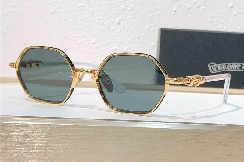 Nip Slip II Sunglasses Gold Green