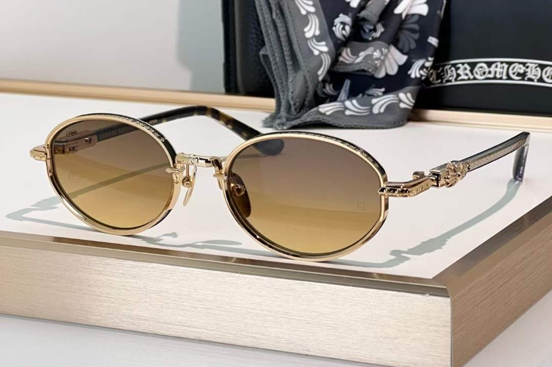 Nip Slip I Sunglasses Gold Gradient Brown