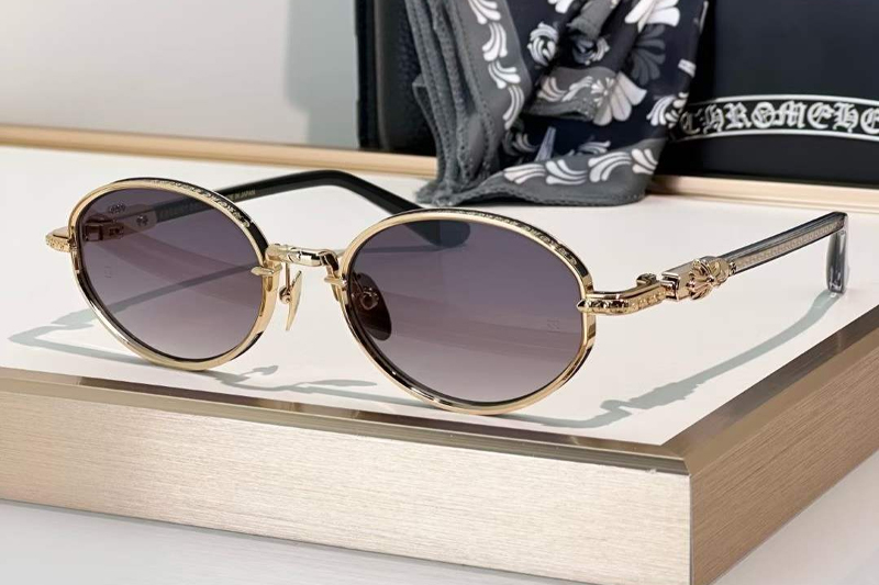 Nip Slip I Sunglasses Gold Gradient Gray