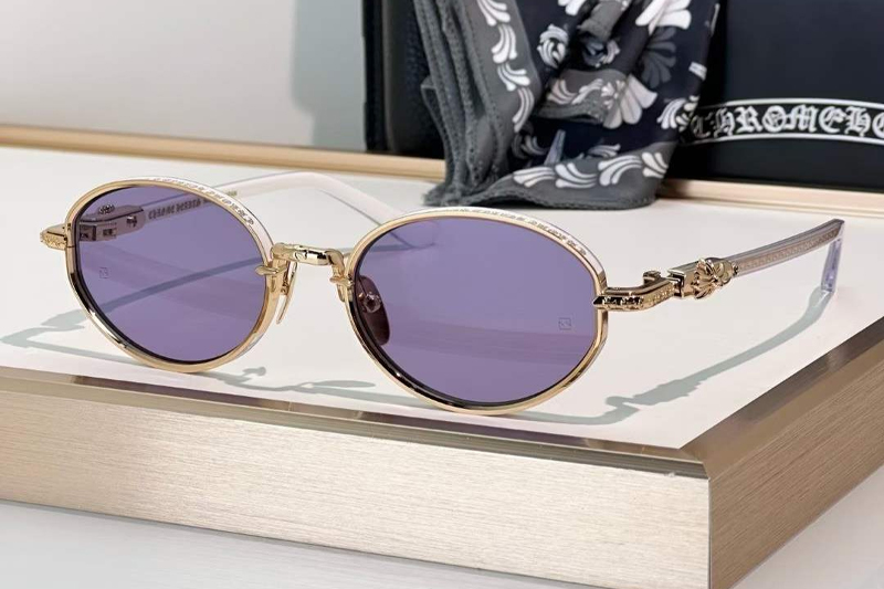 Nip Slip I Sunglasses Gold Purple