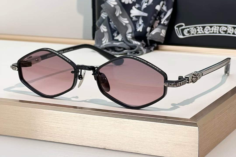 Nip Slip Sunglasses Black Gradient Pink