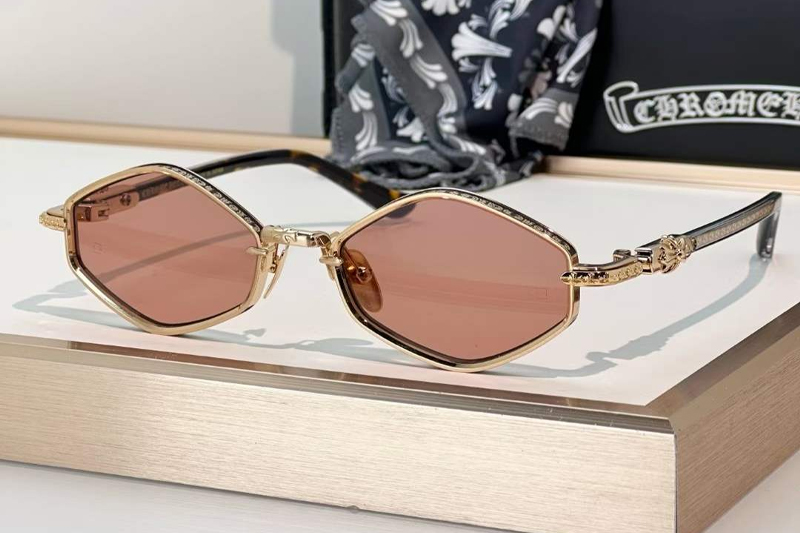 Nip Slip Sunglasses Gold Pink