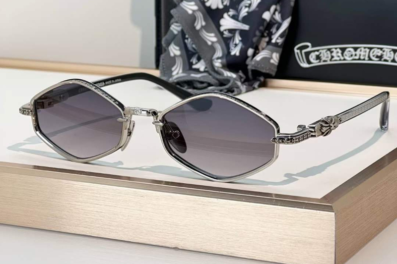 Nip Slip Sunglasses Silver Gradient Gray