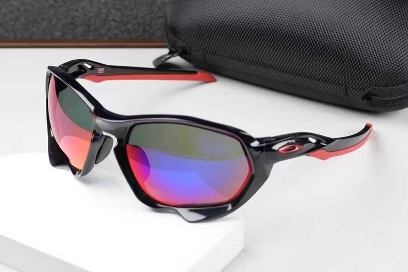 OO9019A Sunglasses Black Red Purple Flash