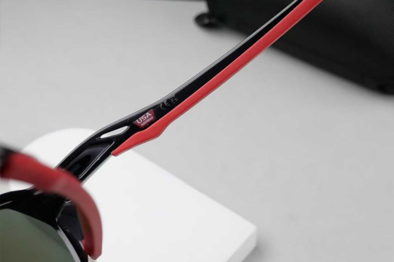 OO9019A Sunglasses Black Red Purple Flash