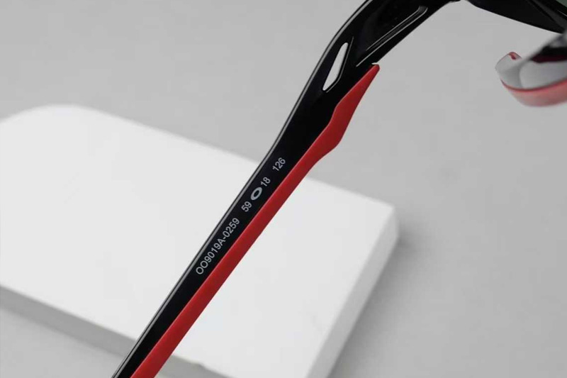 OO9019A Sunglasses Black Red Purple Flash