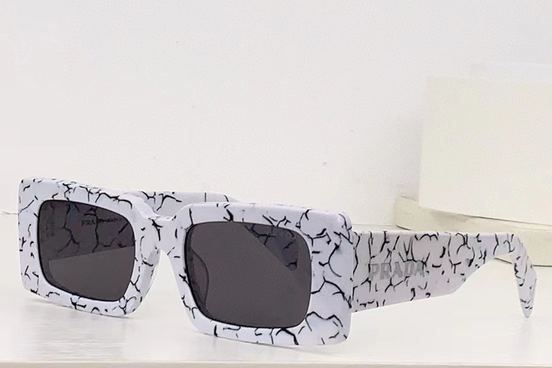 OPR07S Sunglasses In White Grey