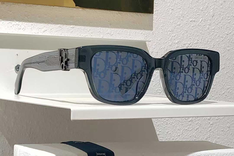 Oblique S11 Sunglasses Gray Gray Logo