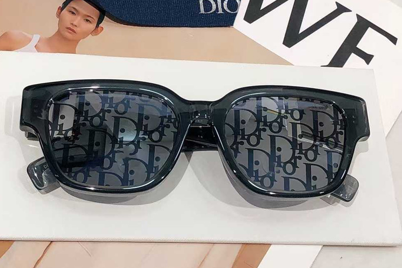Oblique S11 Sunglasses Gray Gray Logo