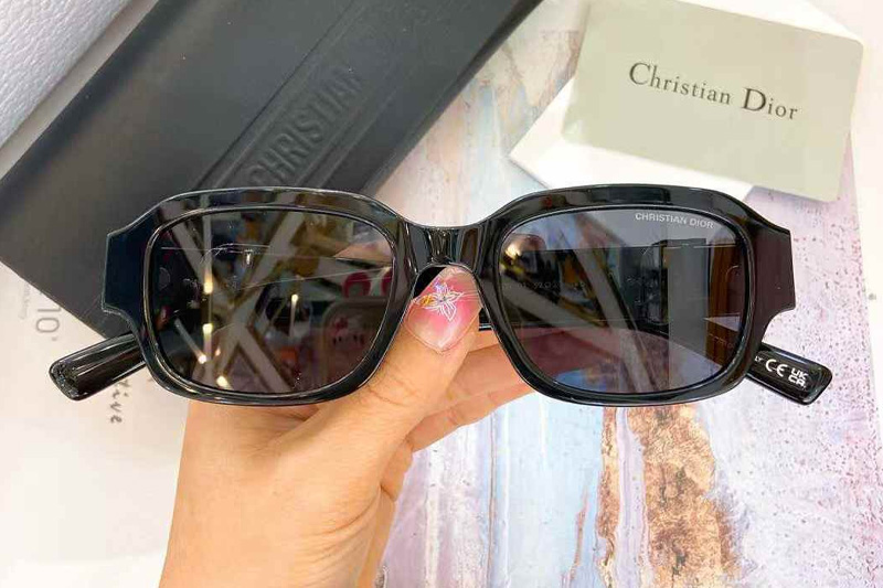 Oblique S2I Sunglasses Black Silver Gray