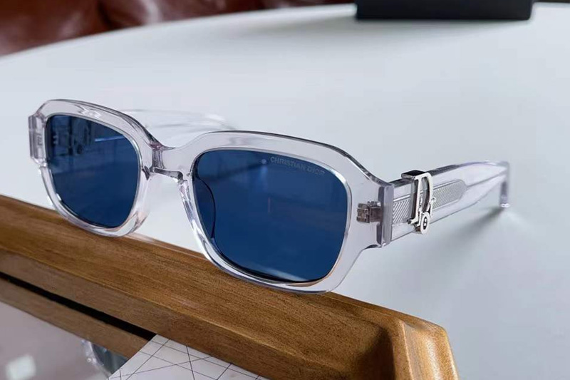 Oblique S2I Sunglasses Transparent Blue