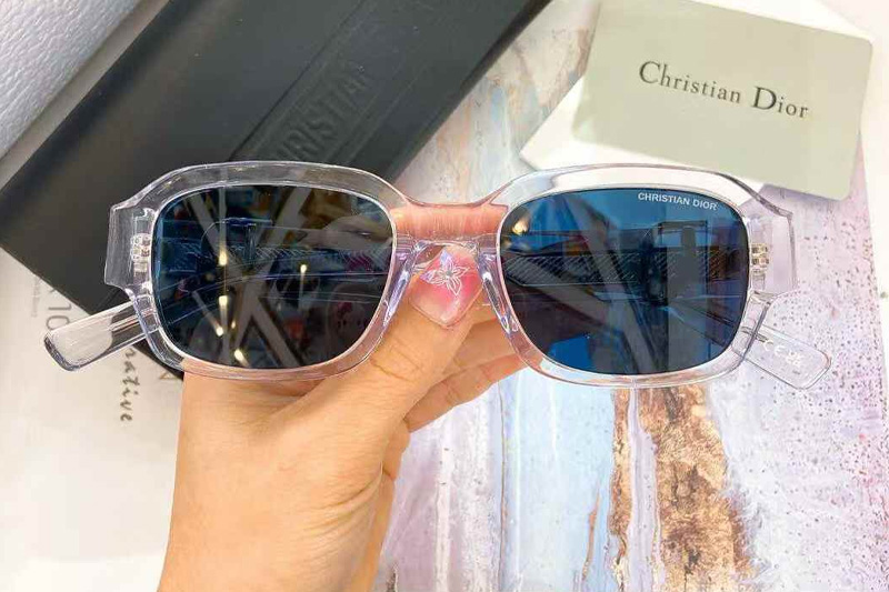 Oblique S2I Sunglasses Transparent Blue