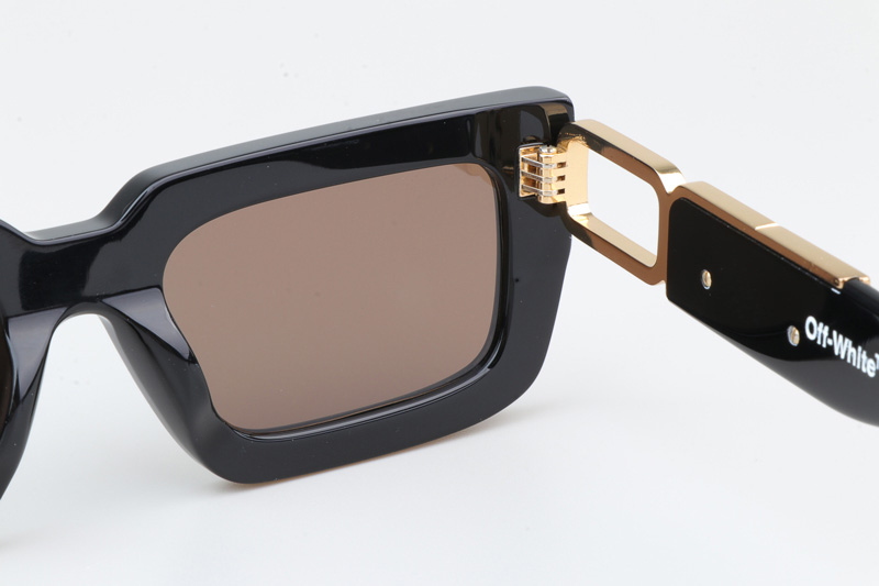 Oeri073 Sunglasses Black Brown