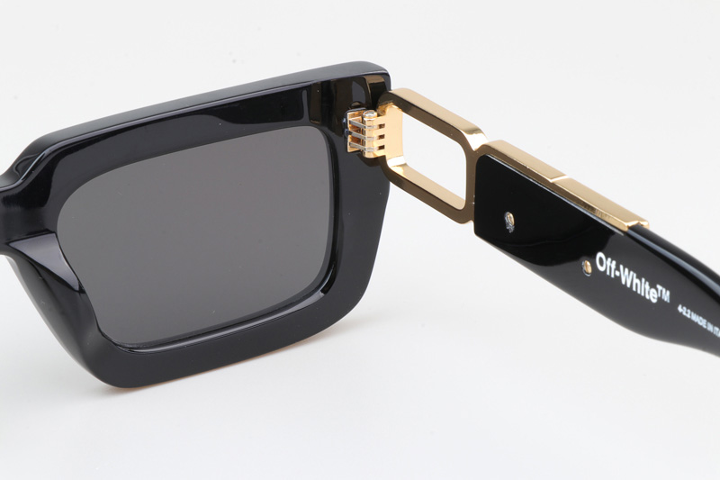 Oeri073 Sunglasses Black Gray