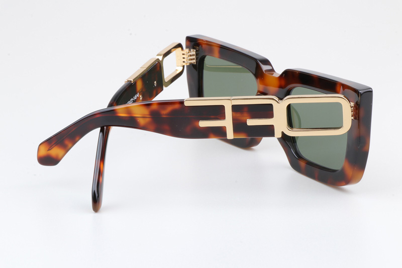 Oeri073 Sunglasses Tortoise Green