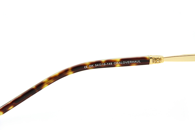 Oraloverhaul Eyeglasses Gold Black