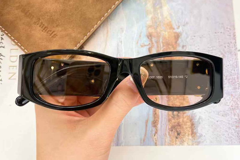 PERI007 Sunglasses Black Gold Light Brown