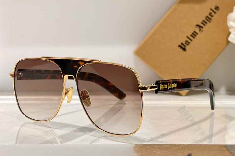PERI014S Sunglasses Gold Gradient Brown