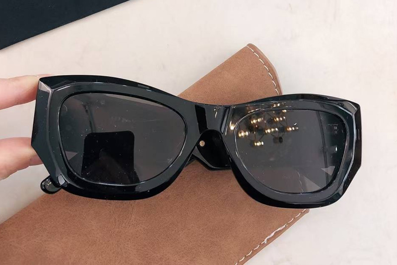 PERI039 Sunglasses Black Gold Gray