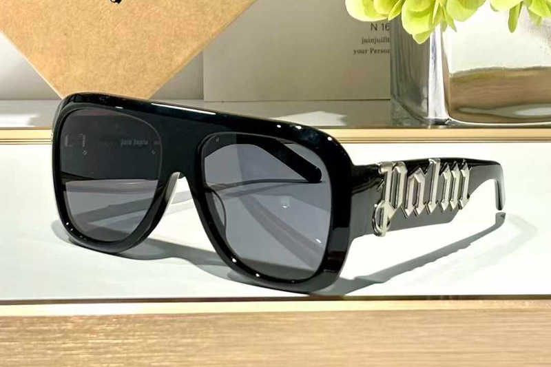 PERI043 Sunglasses Black Silver Gray