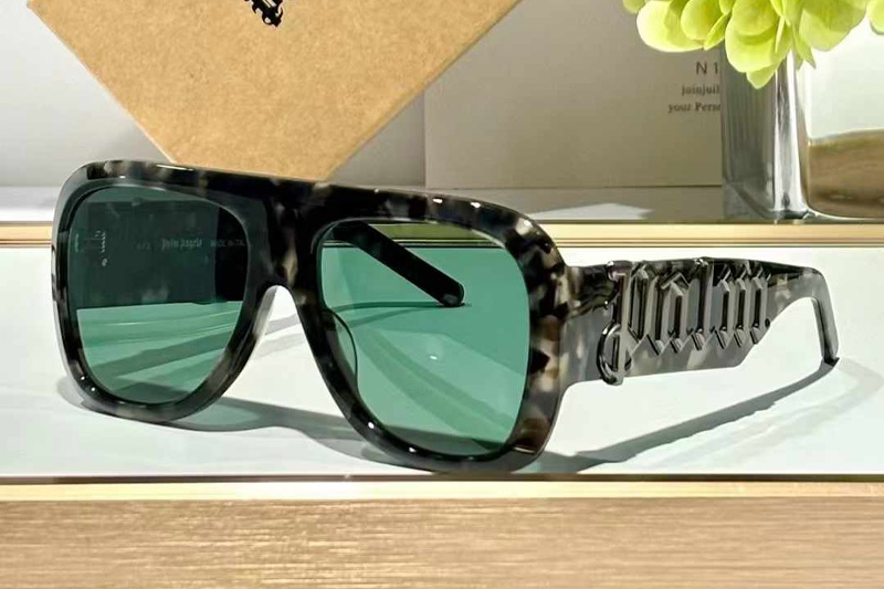 PERI043 Sunglasses Gray Tortoise Green