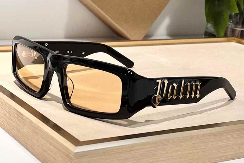 PERI044 Sunglasses Black Gold Yellow
