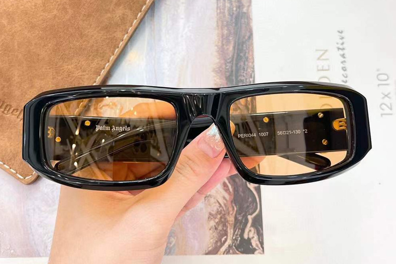 PERI044 Sunglasses Black Gold Yellow