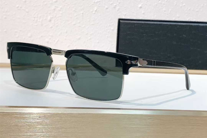 PL3102V Sunglasses Black Silver Gray
