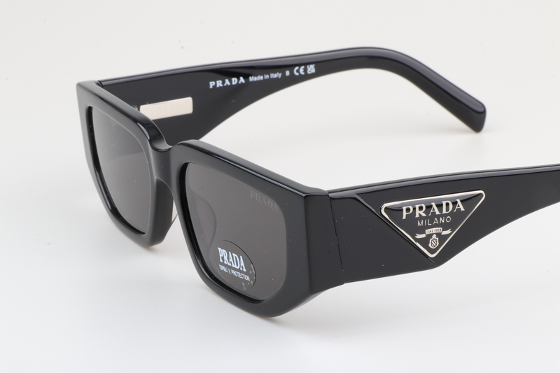 PR09Z Sunglasses Black Gray