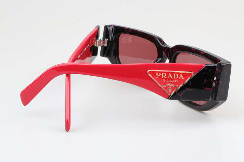 PR09Z Sunglasses Black Red Pink