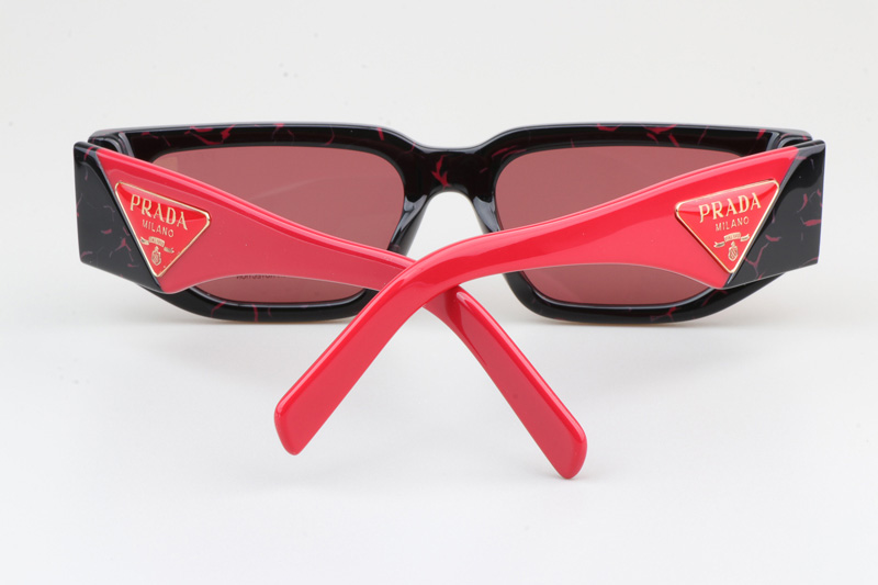 PR09Z Sunglasses Black Red Pink